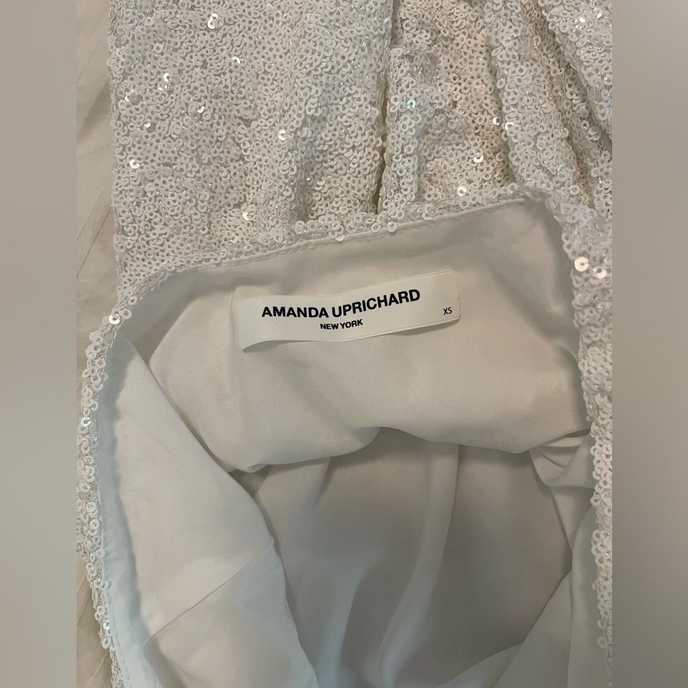 Amanda Uprichard x REVOLVE Samba Gown in White Sequin - Picture 4 of 11